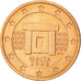 Coin, Malta, 2 Euro Cent, 2008, Paris, AU(55-58), Copper Plated Steel, KM:126