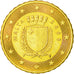 Malta, 10 Euro Cent, 2008, Paris, EBC, Latón, KM:128