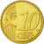 Malta, 10 Euro Cent, 2008, Paris, EBC, Latón, KM:128