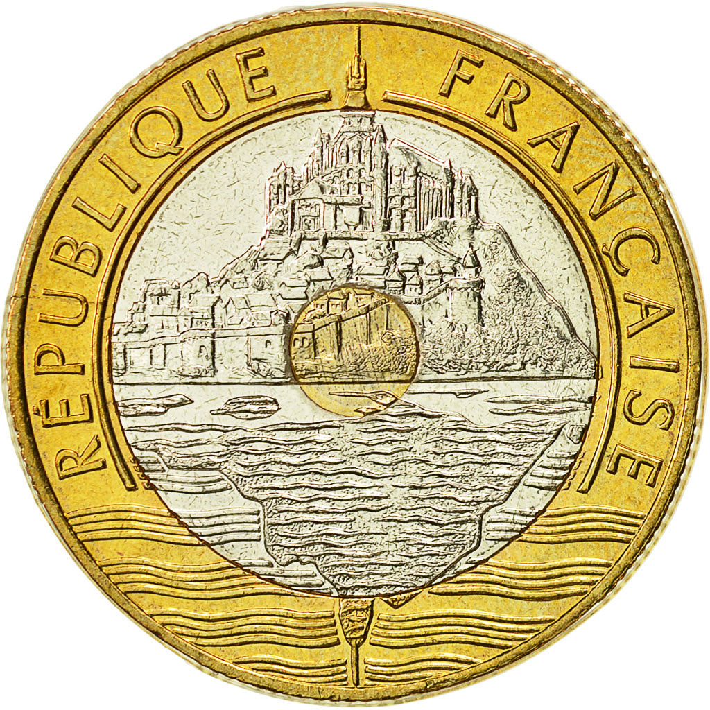 Coin, France, Mont Saint Michel, 20 Francs, 1997, Paris, MS(65-70)