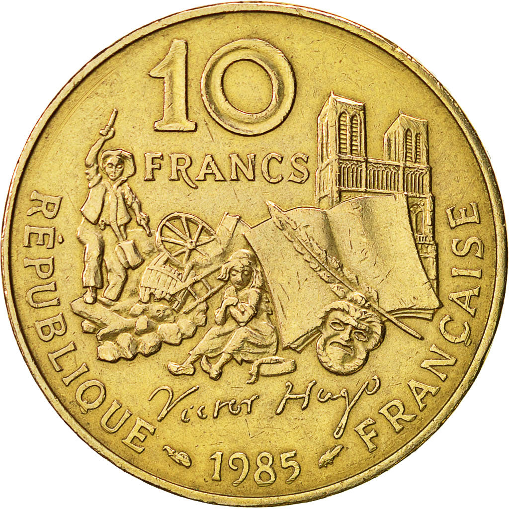 Münze, Frankreich, Victor Hugo, 10 Francs, 1985, Paris, VZ, Nickel-Bronze
