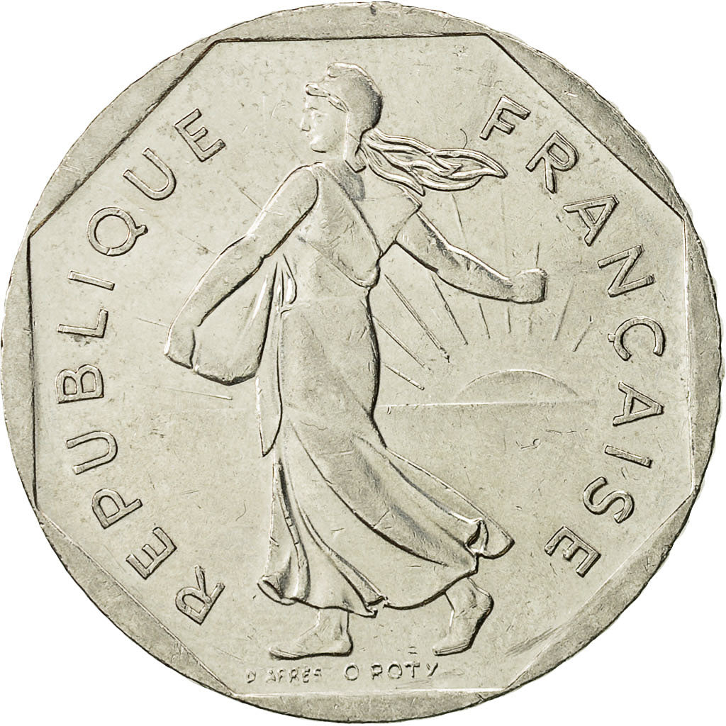 Moneta, Francia, Semeuse, 2 Francs, 2000, Paris, BB+, Nichel, KM:942.1