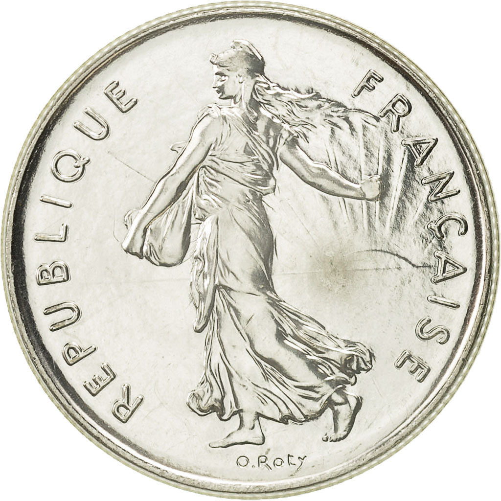 Coin, France, Semeuse, 5 Francs, 2000, Paris, MS(65-70), Nickel Clad