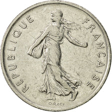 Coin, France, Semeuse, 5 Francs, 1992, Paris, AU(50-53), Nickel Clad