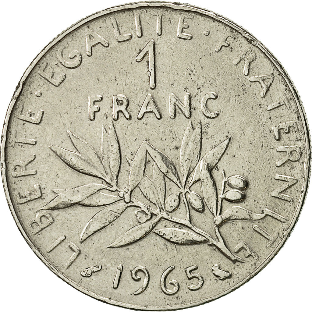 Monnaie, France, Semeuse, Franc, 1965, Paris, TTB+, Nickel, KM:925.1