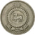 Moneta, Cejlon, Elizabeth II, Rupee, 1963, EF(40-45), Miedź-Nikiel, KM:133