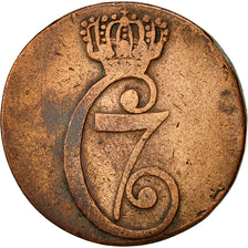 Coin, Denmark, Christian VII, 1/2 Skilling, 1771, Altona, VF(30-35), Copper