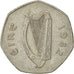 IRELAND REPUBLIC, 50 Pence, 1982, EF(40-45), Copper-nickel, KM:24