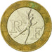 Munten, Frankrijk, Génie, 10 Francs, 1991, Paris, ZF, Bi-Metallic, KM:964.1