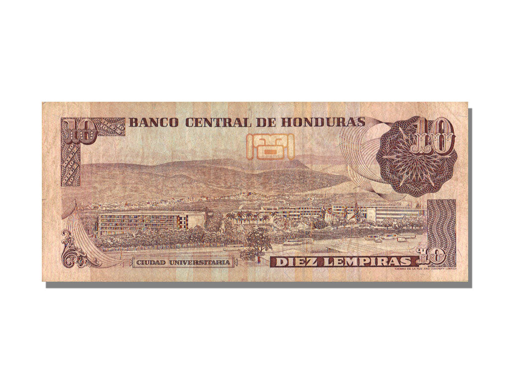 Honduras, 10 Lempiras, 1989, 1989-09-21, AU(55-58)