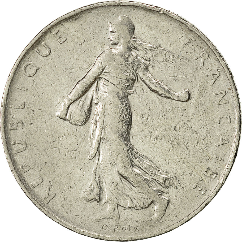 Moneda, Francia, Semeuse, Franc, 1960, Paris, BC+, Níquel, KM:925.1