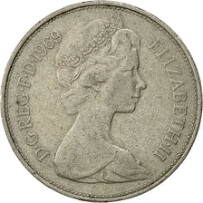 Coin, Great Britain, Elizabeth II, 10 New Pence, 1969, EF(40-45), Copper-nickel