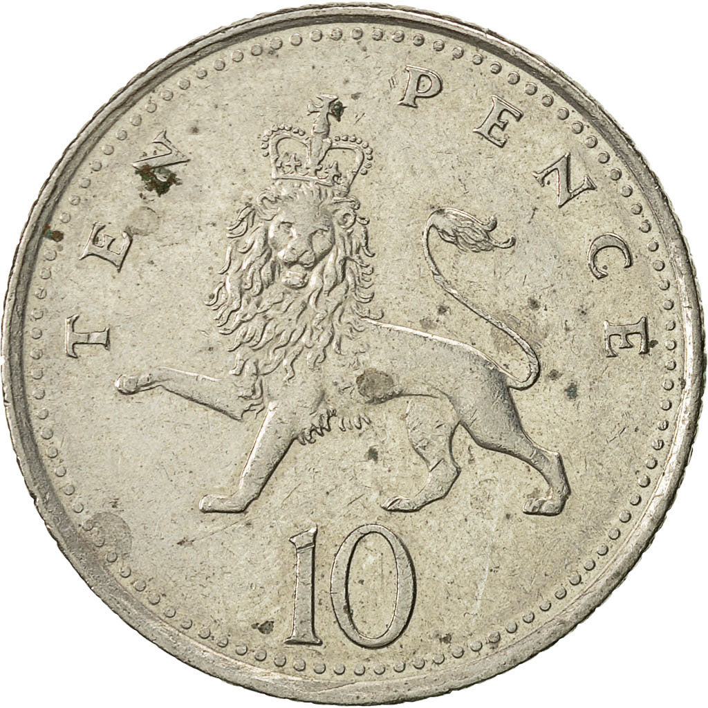 Coin, Great Britain, Elizabeth II, 10 Pence, 1996, EF(40-45), Copper-nickel