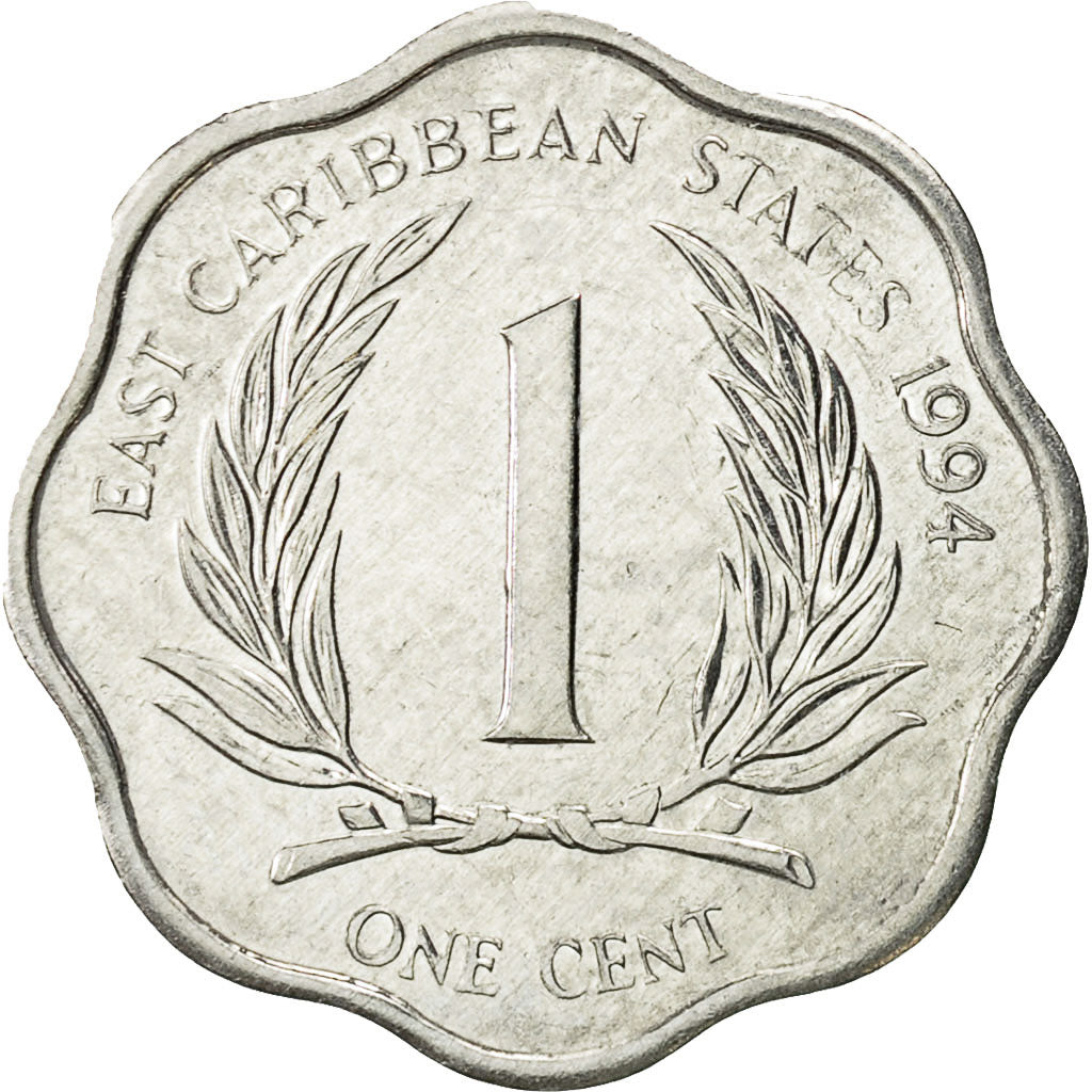 Moneta, Stati dei Caraibi Orientali, Elizabeth II, Cent, 1994, BB+, Alluminio