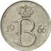 Coin, Belgium, 25 Centimes, 1966, Brussels, EF(40-45), Copper-nickel, KM:153.1