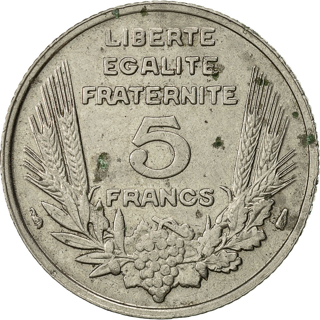 Monnaie, France, Bazor, 5 Francs, 1933, Paris, TTB, Nickel, KM:887