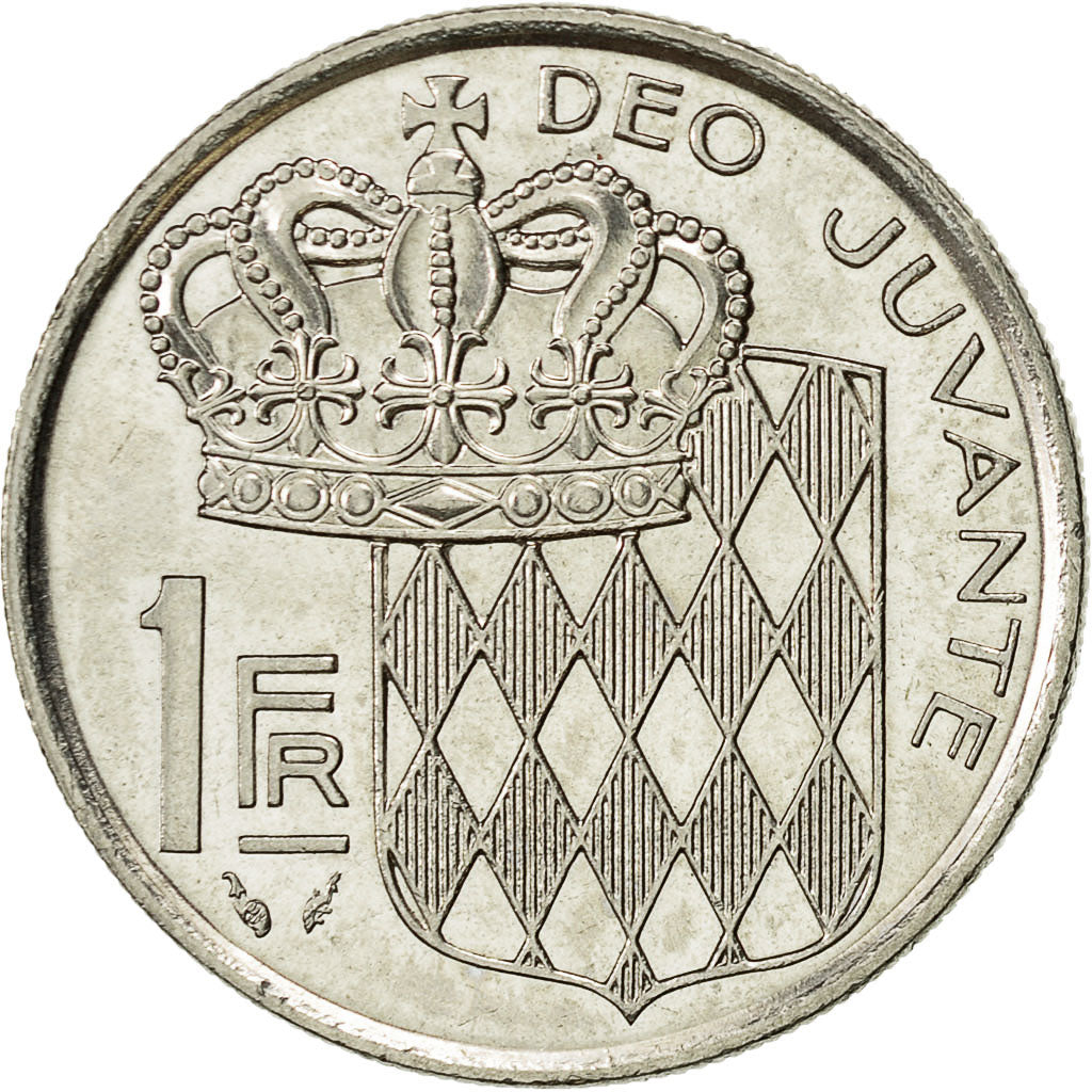 Monaco, Rainier III, Franc, 1989, AU(55-58), Nickel, KM:140
