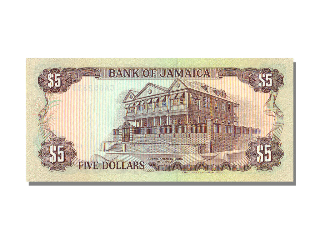 Jamaica, 5 Dollars, 1991, 1991-07-01, UNC(65-70)