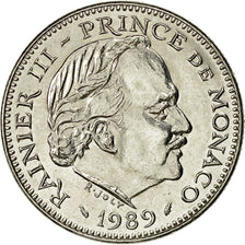 Coin, Monaco, Rainier III, 5 Francs, 1989, AU(55-58), Copper-nickel, KM:150
