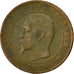 Moneda, Francia, Napoleon III, Napoléon III, 10 Centimes, 1855, Lyons, BC+