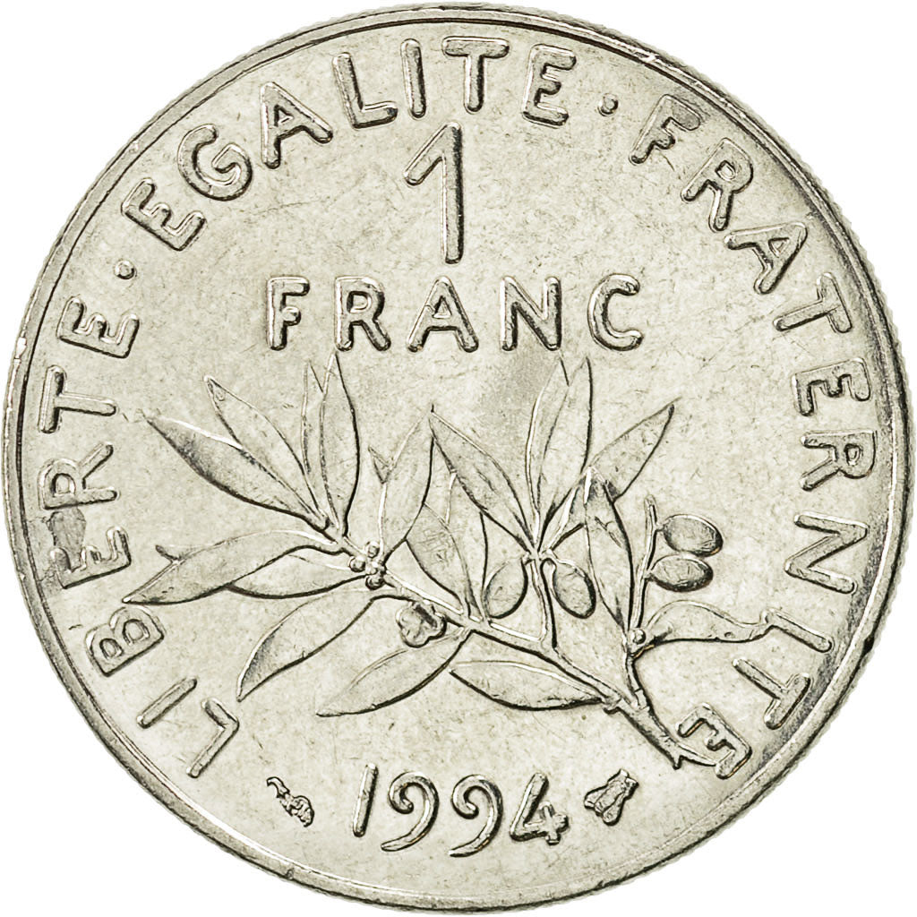 Münze, Frankreich, Semeuse, Franc, 1994, Paris, SS+, Nickel, KM:925.1