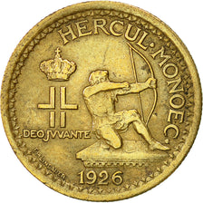 Coin, Monaco, Louis II, 50 Centimes, 1926, Poissy, AU(50-53), Aluminum-Bronze