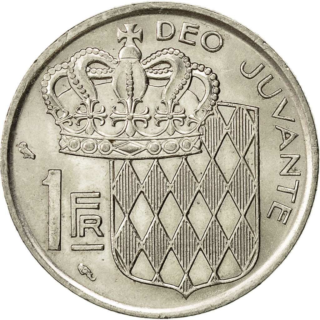 Coin, Monaco, Rainier III, Franc, 1974, AU(55-58), Nickel, KM:140, Gadoury:MC150