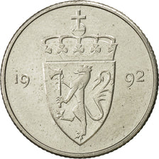Coin, Norway, Olav V, 50 Öre, 1992, EF(40-45), Copper-nickel, KM:418