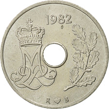 Moneta, Danimarca, Margrethe II, 25 Öre, 1982, Copenhagen, BB+, Rame-nichel