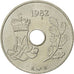 Moneta, Danimarca, Margrethe II, 25 Öre, 1982, Copenhagen, BB+, Rame-nichel