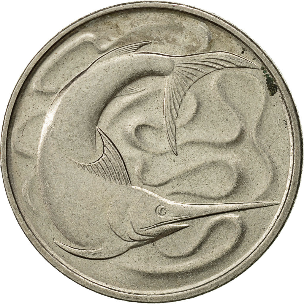 Coin, Singapore, 20 Cents, 1972, Singapore Mint, EF(40-45), Copper-nickel, KM:4