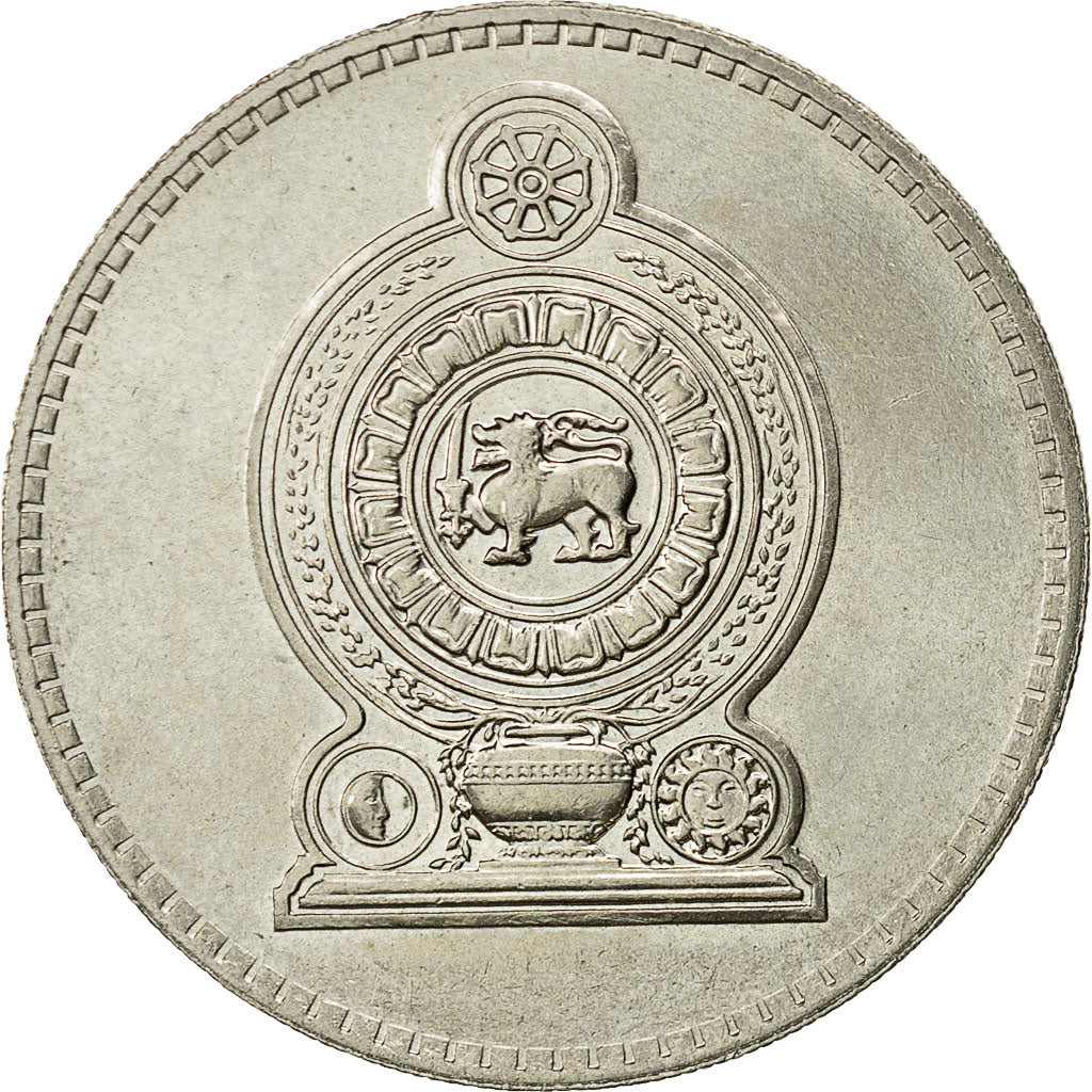 Coin, Sri Lanka, 2 Rupees, 1984, AU(50-53), Copper-nickel, KM:147