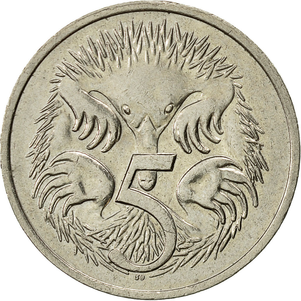 Coin, Australia, Elizabeth II, 5 Cents, 1976, AU(50-53), Copper-nickel, KM:64