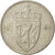 Moneta, Norwegia, Olav V, 50 Öre, 1980, EF(40-45), Miedź-Nikiel, KM:418