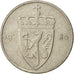 Moneda, Noruega, Olav V, 50 Öre, 1980, MBC, Cobre - níquel, KM:418