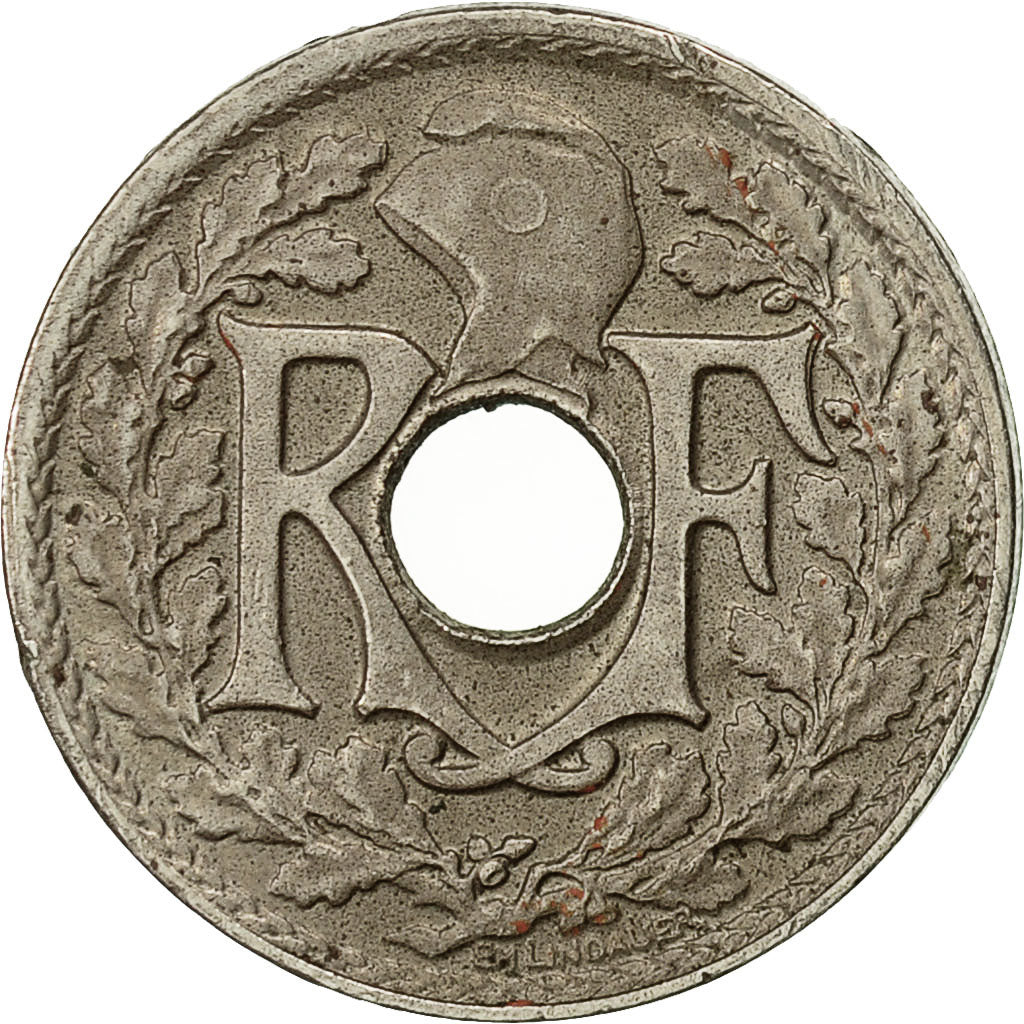 Munten, Frankrijk, Lindauer, 5 Centimes, 1922, Paris, ZF, Copper-nickel, KM:875
