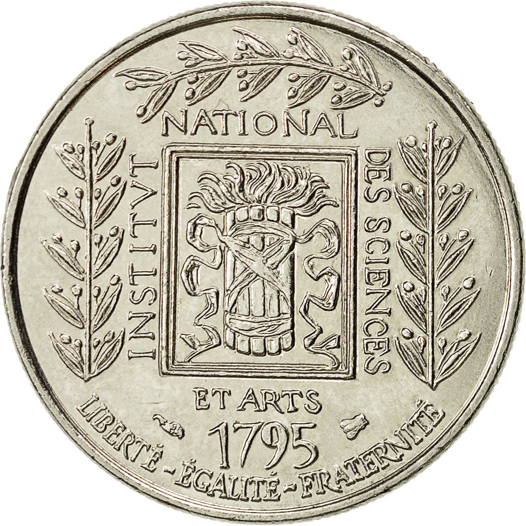 Coin, France, Institut, Franc, 1995, Paris, AU(50-53), Nickel, KM:1133