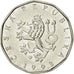 Moneda, República Checa, 2 Koruny, 1993, MBC+, Níquel chapado en acero, KM:9