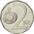 Moneta, Repubblica Ceca, 2 Koruny, 1993, BB+, Acciaio placcato nichel, KM:9