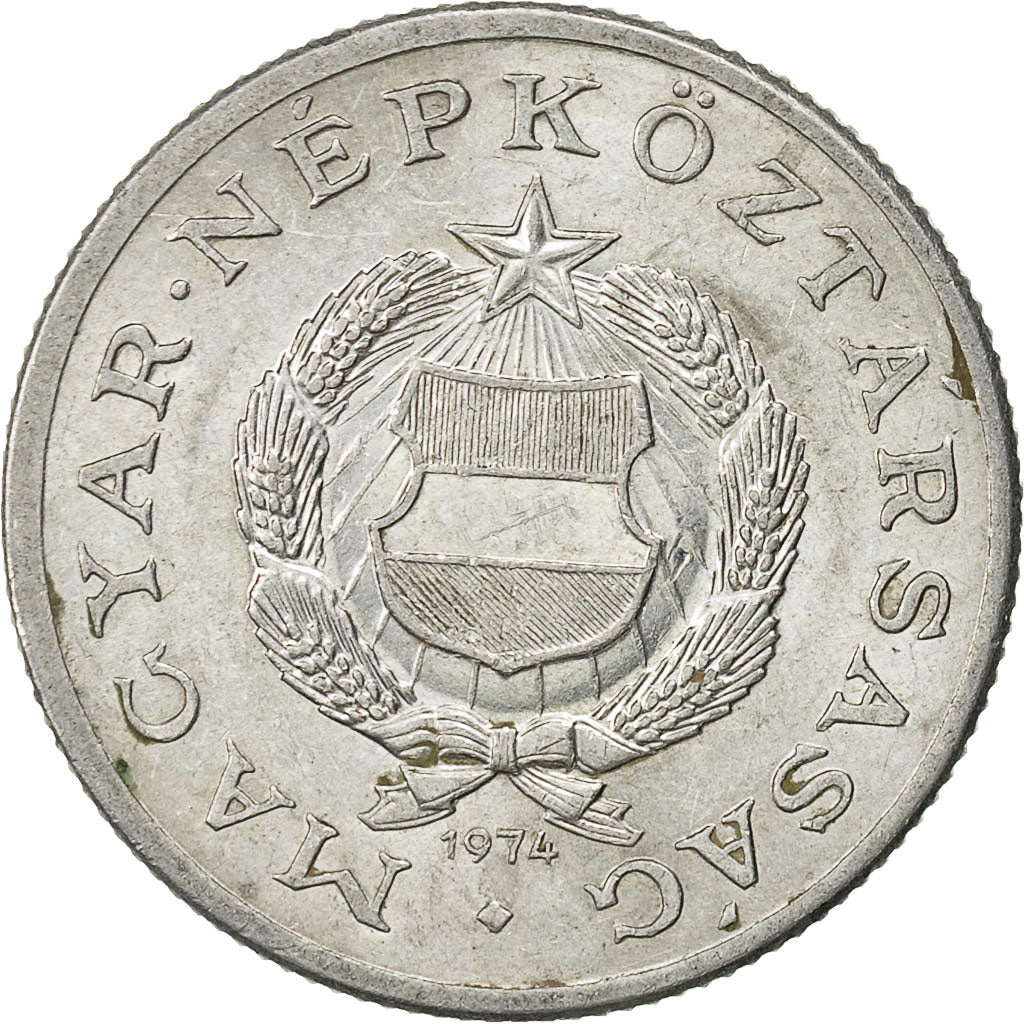 Coin, Hungary, Forint, 1974, Budapest, AU(50-53), Aluminum, KM:575