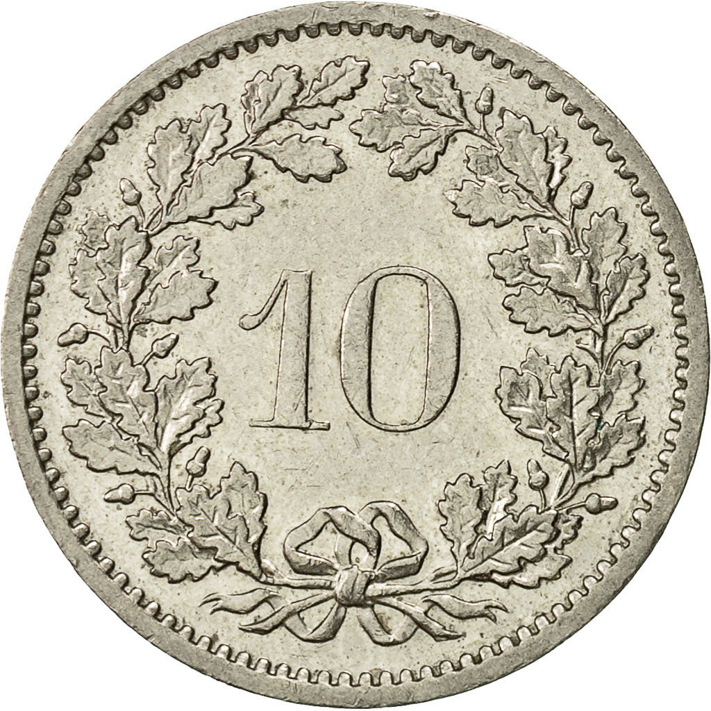 Coin, Switzerland, 10 Rappen, 1980, Bern, AU(50-53), Copper-nickel, KM:27