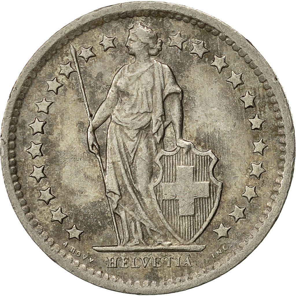 Munten, Zwitserland, 1/2 Franc, 1968, Bern, FR+, Copper-nickel, KM:23a.1