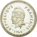 Moneda, Nuevas Hébridas, 100 Francs, 1966, Paris, FDC, Plata, KM:E1