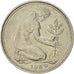 Coin, GERMANY - FEDERAL REPUBLIC, 50 Pfennig, 1989, Munich, EF(40-45)