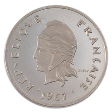 New Caledonia, 50 Francs, 1967, MS(60-62), Silver, 35.00