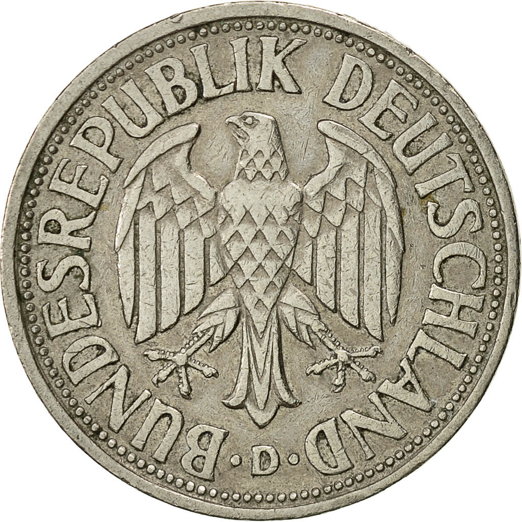 Moneta, GERMANIA - REPUBBLICA FEDERALE, Mark, 1950, Munich, BB, Rame-nichel