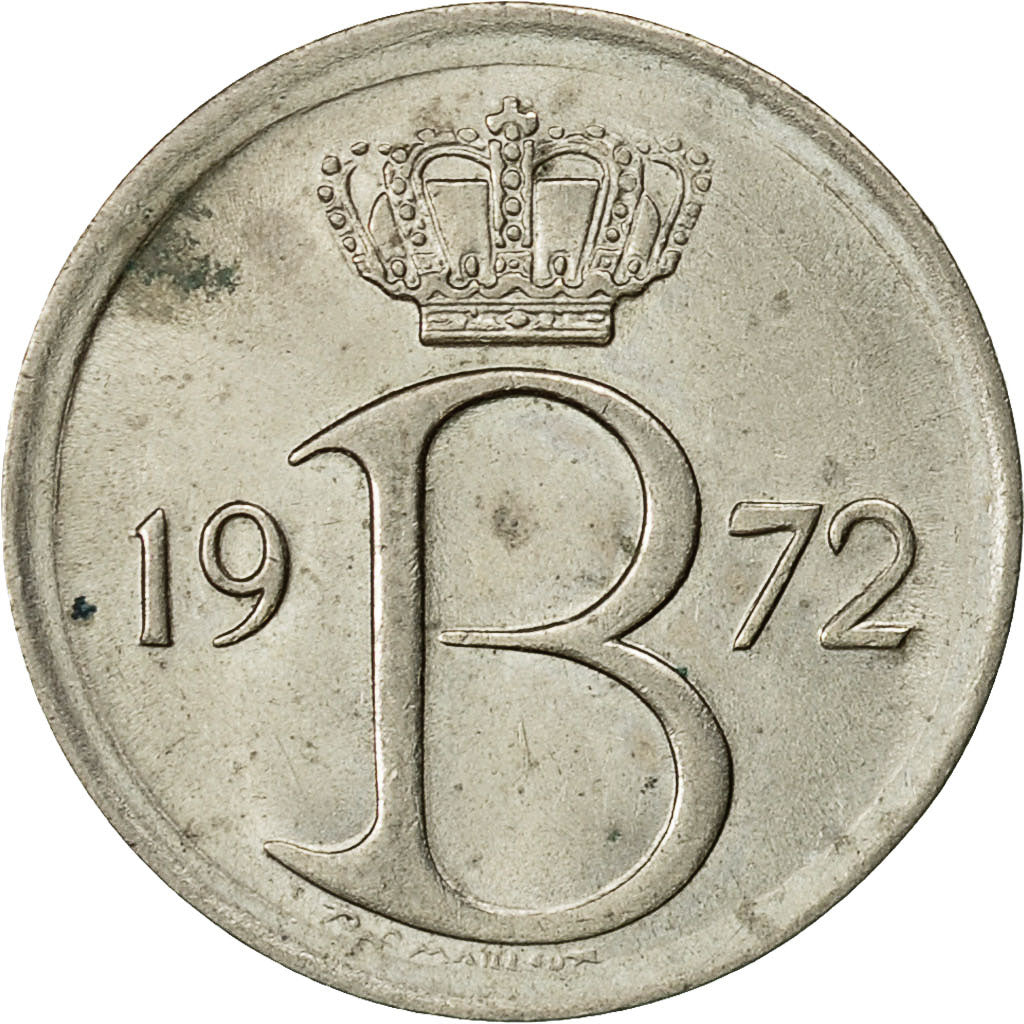 Moneda, Bélgica, 25 Centimes, 1972, Brussels, MBC, Cobre - níquel, KM:154.1