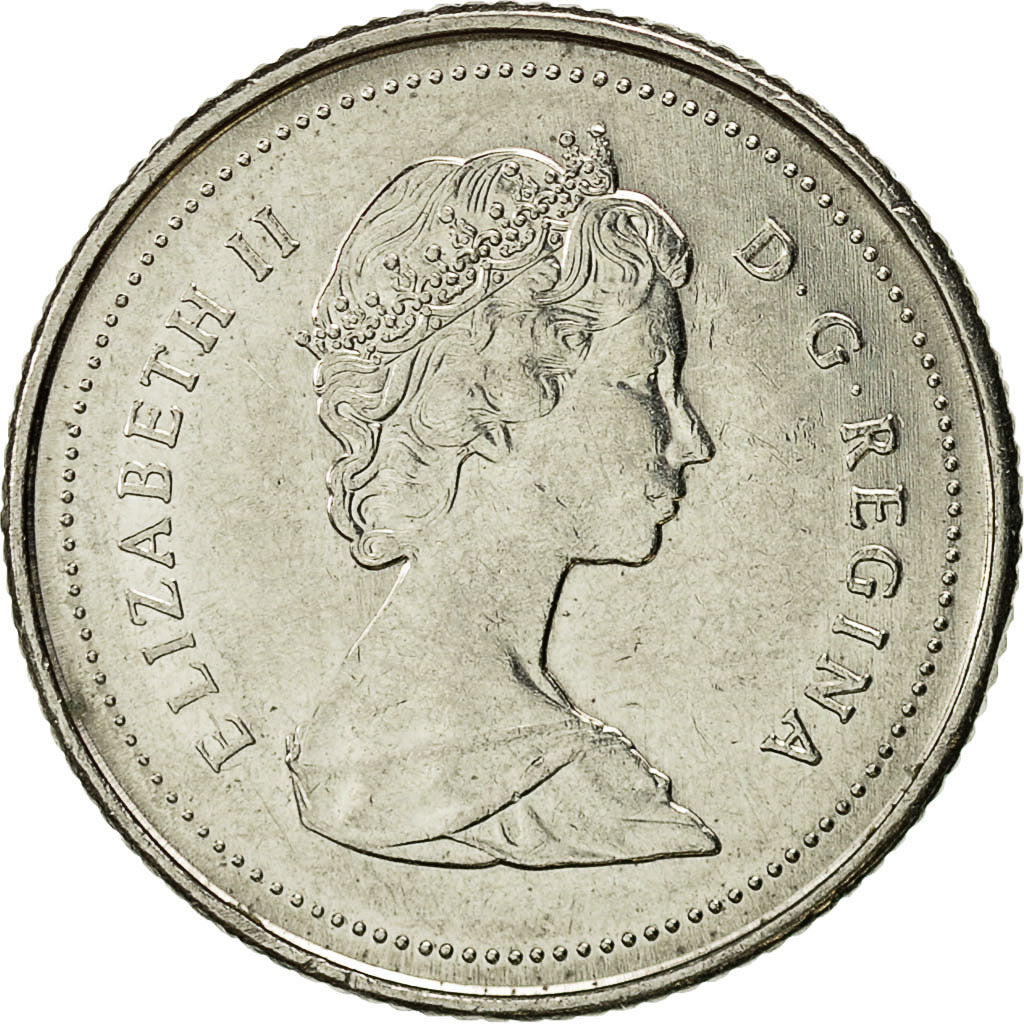 Coin, Canada, Elizabeth II, 10 Cents, 1989, Royal Canadian Mint, Ottawa