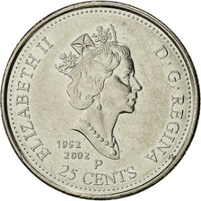 Monnaie, Canada, Elizabeth II, 25 Cents, 1952-2002, Royal Canadian Mint, TTB