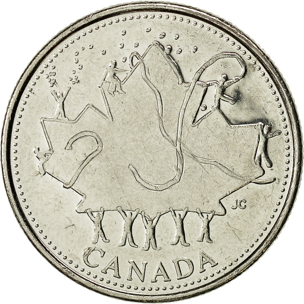 Coin, Canada, Elizabeth II, 25 Cents, 1952-2002, Royal Canadian Mint, EF(40-45)